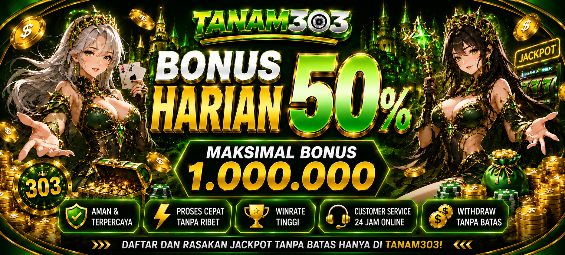 TANAM303 BONUS HARIAN